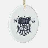 New York Keramik Ornament (Rechts)