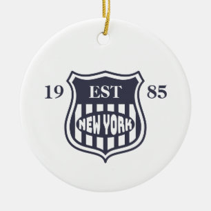 New York Keramik Ornament