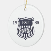 New York Keramik Ornament (Links)