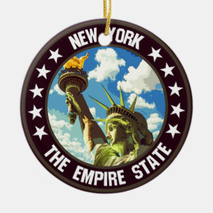 New York Keramik Ornament