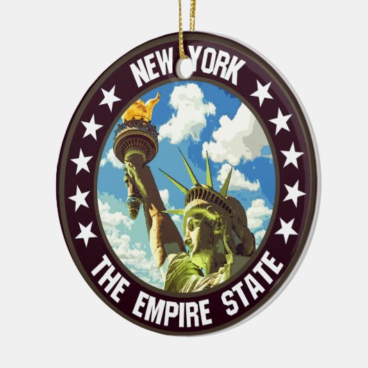 New York Keramik Ornament (Links)