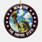 New York Keramik Ornament (Hinten)