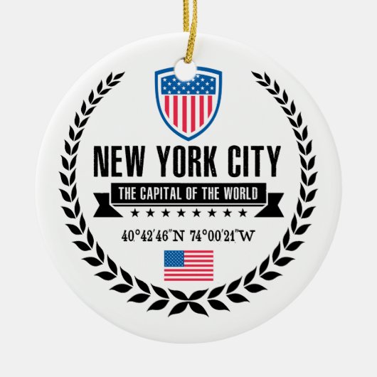 New York Keramikornament (Vorne)