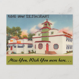New York, King Wah Restaurant Postkarte