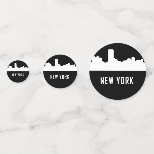 New York Konfetti (Rückseiten)