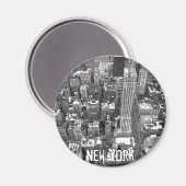 New York Kühlschrankmagnet NY Souvenir Magnet (Vorderseite/Rückseite)