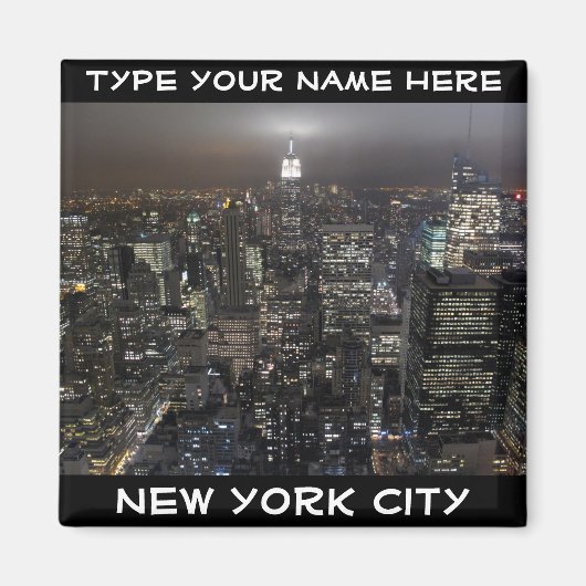 New York Kühlschrankmagnet Personalisiert NYC Magn (Vorne)