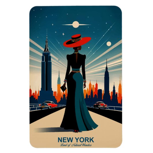 New York: Land der Naturwunder flexibel Magnet (Vertikal)