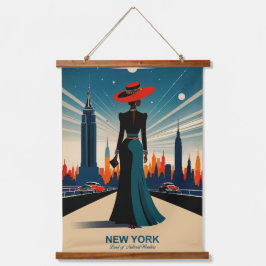 New York: Land der Naturwunder Wandteppich Mit Holzrahmen