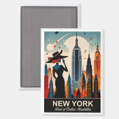 New York: Land of endless Posabilities Magnet (Vorderseite/Rückseite)