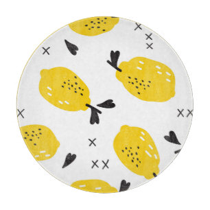 New York Lemons: Vintage Ausschneidungen Schneidebrett