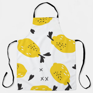 New York Lemons: Vintage Ausschneidungen Schürze