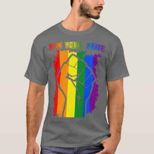 New York LGBT Pride Month LGBTQ Regenbogenflagge G T-Shirt