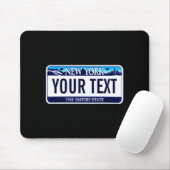 New York License Plate _1 Mousepad (Mit Mouse)