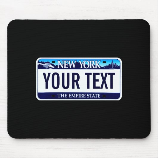 New York License Plate _1  Mousepad (Vorne)