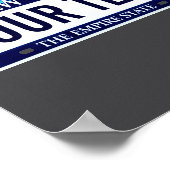 New York License Plate _1 Poster (Ecke)