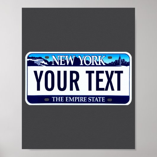 New York License Plate _1 Poster (Vorne)