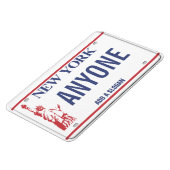 New York License Plate (personalisiert) Magnet (Linke Seite)