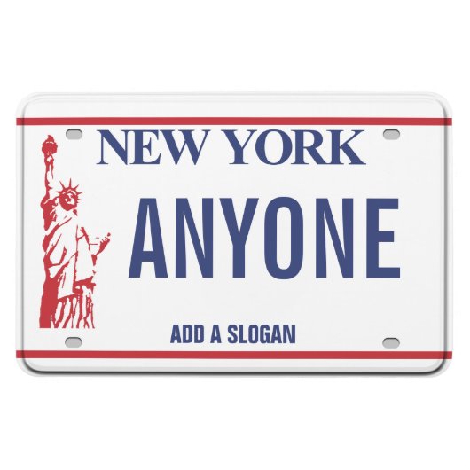 New York License Plate (personalisiert) Magnet (Horizontal)