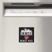 New York Lieben Mince Pies Cityscape Magnet (In Situ (Geschirrspüler))