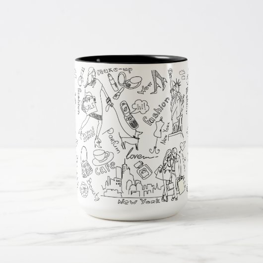 New York Life Zweifarbige Tasse (Mittel)