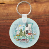 New York Lighthouse Schlüsselanhänger (Vorderseite)