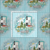 New York Lighthouse Stoff (Kachel)