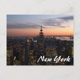 New York Lights Postkarte