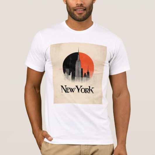 New York Limited Edition - Style Graphic der 60er T-Shirt (Vorderseite)