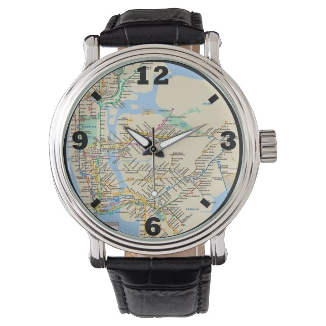 New York Line Design Armbanduhr (Vorderseite)