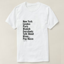 New York London Paris München - Ein MisterP-Shirt