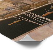 New York, Lower Manhattan von Stefan Hirsch, 1920 Poster (Ecke)