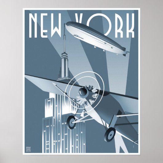 New York Luftschiff Poster (Vorne)