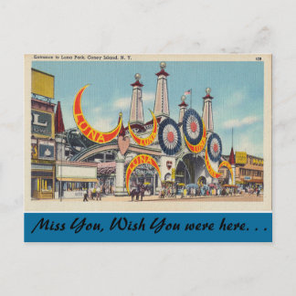 New York, Luna Park, Coney Island Postkarte