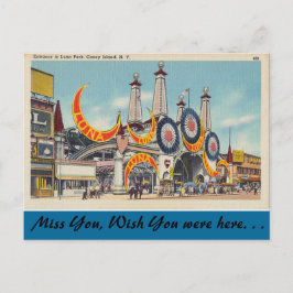 New York, Luna Park, Coney Island Postkarte