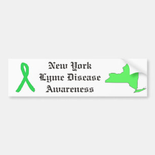 New York Lyme Disease Awareness Autoaufkleber