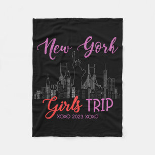 New York Mädchenreise 2023 NYC Urlaub 2023 Damen Fleecedecke