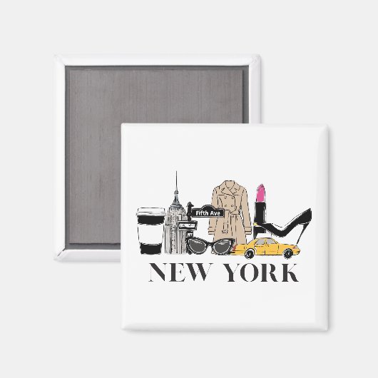 New York Magnet (Vorderseite/Rückseite)