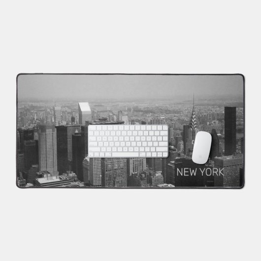 New York Manhattan Black & White Cool Schreibtischunterlage (Tastatur & Maus)
