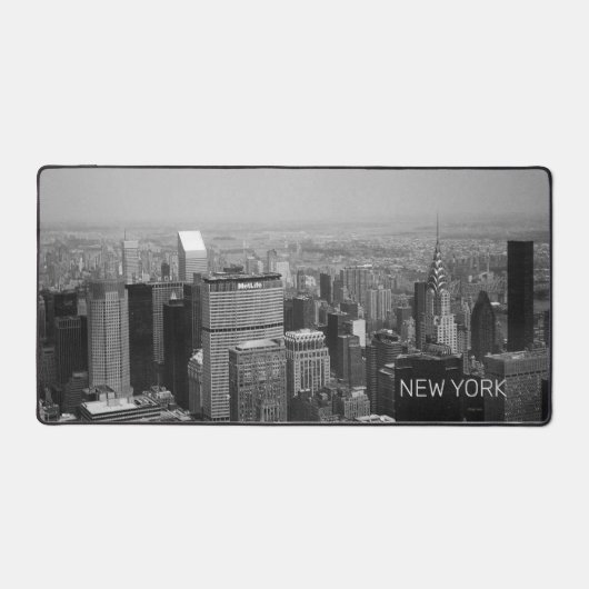 New York Manhattan Black & White Cool Schreibtischunterlage (Vorderseite)