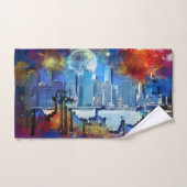 New York Manhattan Skyline Handtuch (Handtuch)