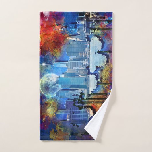 New York Manhattan Skyline Handtuch (Handtuch)
