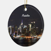 New York, Manhattan Skyline Keramik Ornament (Links)