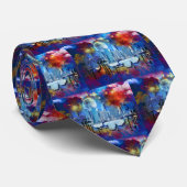 New York Manhattan Skyline Krawatte (Gerollt)