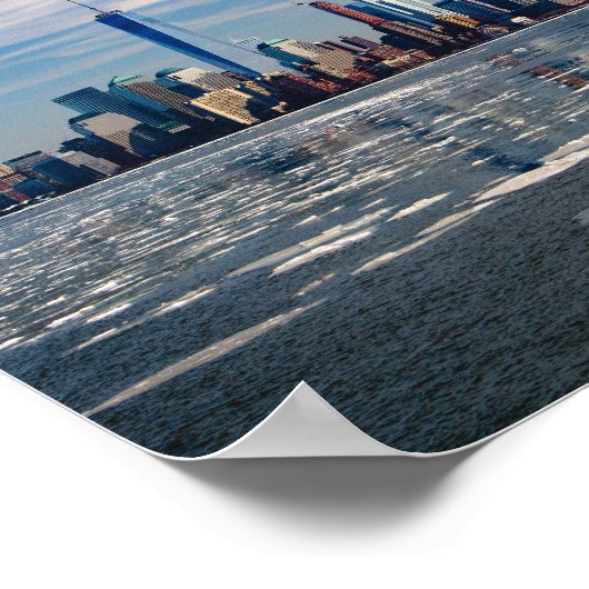 New York Manhattan Skyline Poster (Ecke)