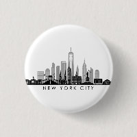 NEW YORK Manhatten USA City Skyline Silhouette