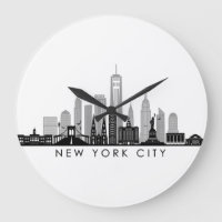 NEW YORK Manhatten USA City Skyline Silhouette