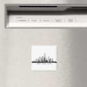 NEW YORK Manhatten USA City Skyline Silhouette Magnet (In Situ (Geschirrspüler))