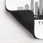 NEW YORK Manhatten USA City Skyline Silhouette Mousepad (Ecke)