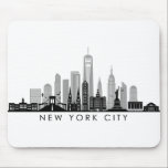 NEW YORK Manhatten USA City Skyline Silhouette Mousepad<br><div class="desc">Skyline mit vielen typischen Gebäude,  Sehenswürdigkeiten und Denkmälern dieser Stadt. Wenn etwas Besonderes hinzugefügt werden soll oder Sie eine sehr individuelle Anfrage haben,  schreiben Sie mir. Und natürlich freue ich mich auf Ihr Feedback.</div>